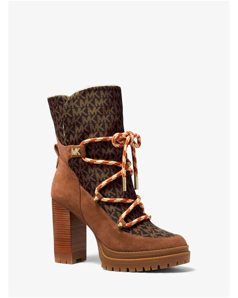 michael kors culver logo print nylon and nubuck boot|Women's MICHAEL Michael Kors Culver Bootie .